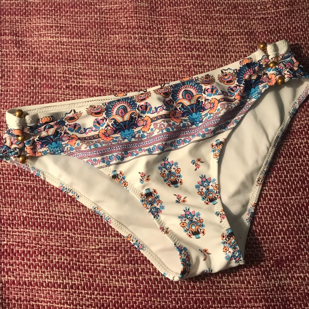 Multi colored bathing suit bottoms